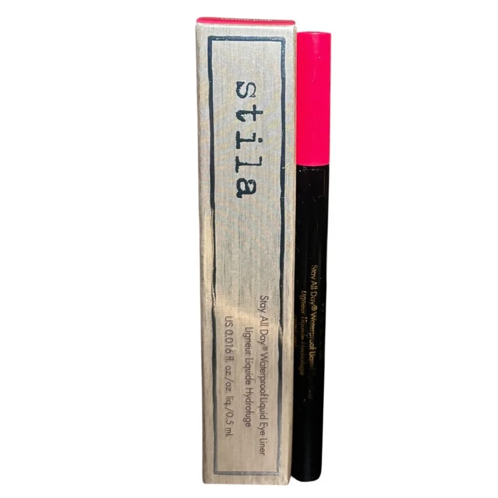 Stila Stay All Day Waterproof Liquid Eye Liner Cosmic Pink 0.016 oz New in Box